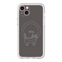 スリムプロテクションプレミアムケース with MagSafe［ 蝶ネクタイねこ - Black ］