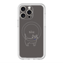 スリムプロテクションプレミアムケース with MagSafe［ 蝶ネクタイねこ - Black ］