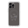 スリムプロテクションプレミアムケース with MagSafe［ 蝶ネクタイねこ - Black ］