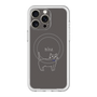 スリムプロテクションプレミアムケース with MagSafe［ 蝶ネクタイねこ - Black ］