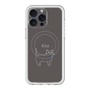 スリムプロテクションプレミアムケース with MagSafe［ 蝶ネクタイねこ - Black ］