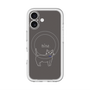 スリムプロテクションプレミアムケース with MagSafe［ 蝶ネクタイねこ - Black ］