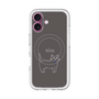 スリムプロテクションプレミアムケース with MagSafe［ 蝶ネクタイねこ - Black ］