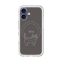スリムプロテクションプレミアムケース with MagSafe［ 蝶ネクタイねこ - Black ］