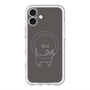 スリムプロテクションプレミアムケース with MagSafe［ 蝶ネクタイねこ - Black ］