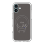スリムプロテクションプレミアムケース with MagSafe［ 蝶ネクタイねこ - Black ］