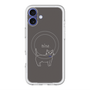 スリムプロテクションプレミアムケース with MagSafe［ 蝶ネクタイねこ - Black ］