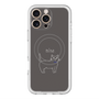 スリムプロテクションプレミアムケース with MagSafe［ 蝶ネクタイねこ - Black ］