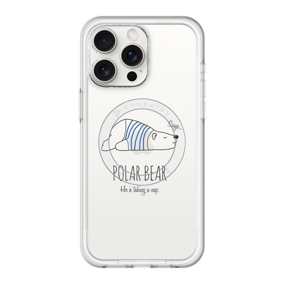 スリムプロテクションプレミアムケース with MagSafe［ おやすみポーラベア ］