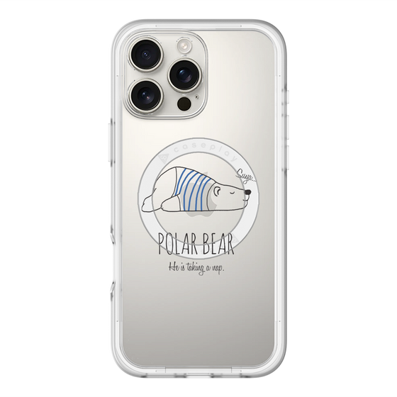 スリムプロテクションプレミアムケース with MagSafe［ おやすみポーラベア ］