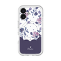 スリムプロテクションプレミアムケース with MagSafe［ ツインドットフラワー - Navy ］