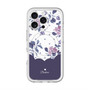 スリムプロテクションプレミアムケース with MagSafe［ ツインドットフラワー - Navy ］
