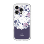 スリムプロテクションプレミアムケース with MagSafe［ ツインドットフラワー - Navy ］