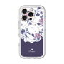 スリムプロテクションプレミアムケース with MagSafe［ ツインドットフラワー - Navy ］