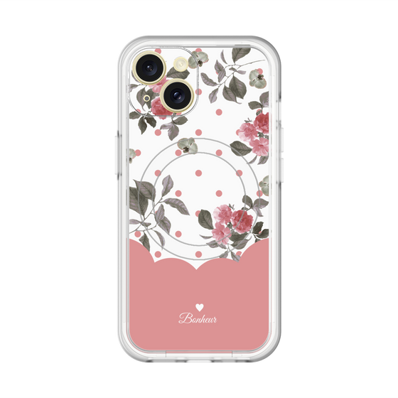 スリムプロテクションプレミアムケース with MagSafe［ ツインドットフラワー - Pink ］
