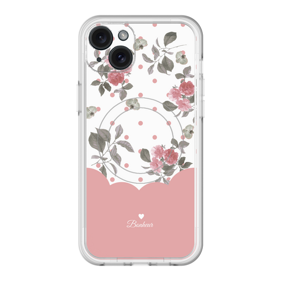 スリムプロテクションプレミアムケース with MagSafe［ ツインドットフラワー - Pink ］