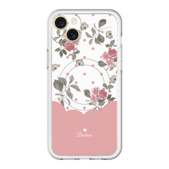 スリムプロテクションプレミアムケース with MagSafe［ ツインドットフラワー - Pink ］