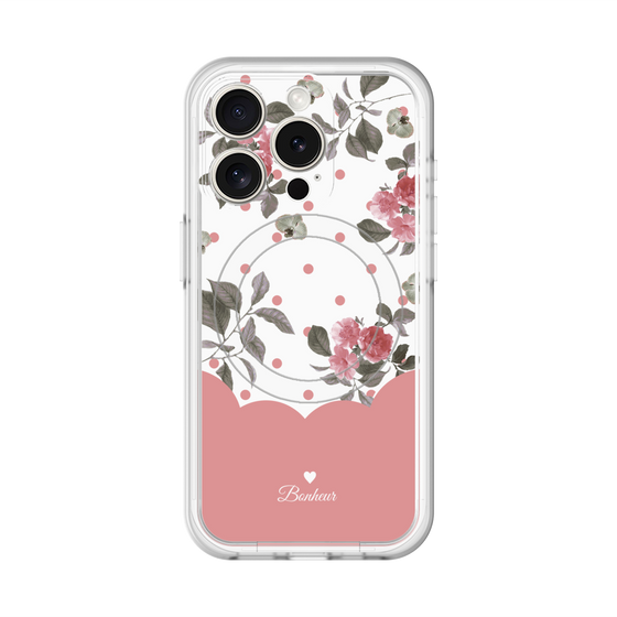 スリムプロテクションプレミアムケース with MagSafe［ ツインドットフラワー - Pink ］