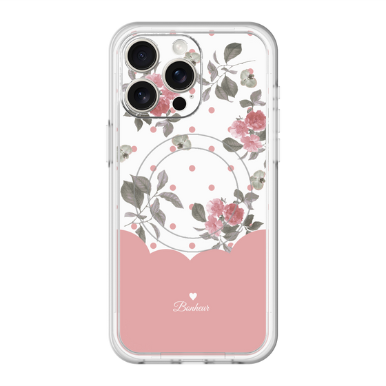スリムプロテクションプレミアムケース with MagSafe［ ツインドットフラワー - Pink ］