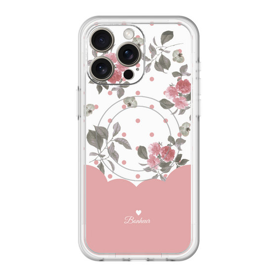 スリムプロテクションプレミアムケース with MagSafe［ ツインドットフラワー - Pink ］