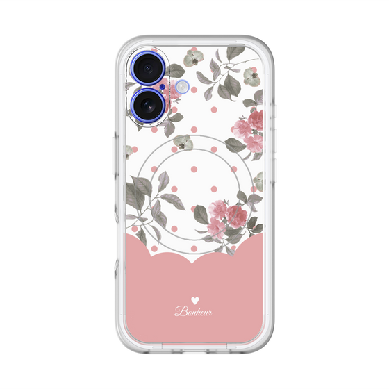 スリムプロテクションプレミアムケース with MagSafe［ ツインドットフラワー - Pink ］