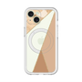 スリムプロテクションプレミアムケース with MagSafe［ マーブルトライアングルパレット - Beige ］