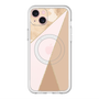 スリムプロテクションプレミアムケース with MagSafe［ マーブルトライアングルパレット - Beige ］