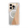 スリムプロテクションプレミアムケース with MagSafe［ マーブルトライアングルパレット - Beige ］