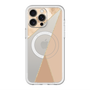 スリムプロテクションプレミアムケース with MagSafe［ マーブルトライアングルパレット - Beige ］
