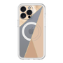 スリムプロテクションプレミアムケース with MagSafe［ マーブルトライアングルパレット - Beige ］