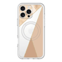 スリムプロテクションプレミアムケース with MagSafe［ マーブルトライアングルパレット - Beige ］