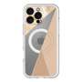 スリムプロテクションプレミアムケース with MagSafe［ マーブルトライアングルパレット - Beige ］
