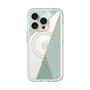 スリムプロテクションプレミアムケース with MagSafe［ マーブルトライアングルパレット - Green ］