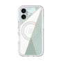スリムプロテクションプレミアムケース with MagSafe［ マーブルトライアングルパレット - Green ］