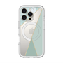 スリムプロテクションプレミアムケース with MagSafe［ マーブルトライアングルパレット - Green ］