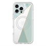 スリムプロテクションプレミアムケース with MagSafe［ マーブルトライアングルパレット - Green ］