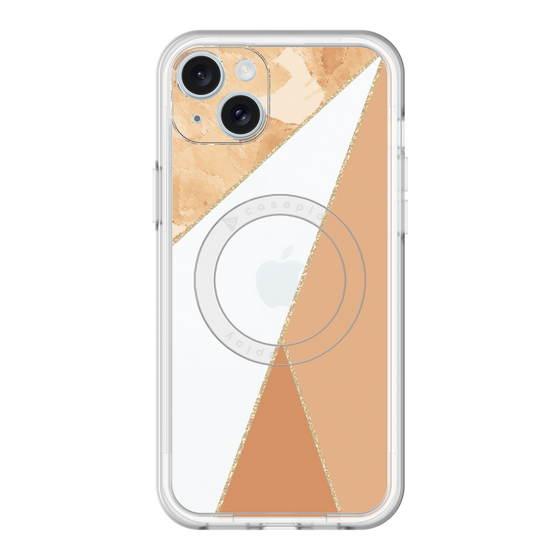 スリムプロテクションプレミアムケース with MagSafe［ マーブルトライアングルパレット - Orange ］