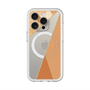 スリムプロテクションプレミアムケース with MagSafe［ マーブルトライアングルパレット - Orange ］