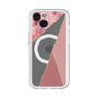 スリムプロテクションプレミアムケース with MagSafe［ マーブルトライアングルパレット - Pink ］