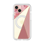スリムプロテクションプレミアムケース with MagSafe［ マーブルトライアングルパレット - Pink ］