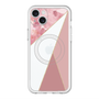 スリムプロテクションプレミアムケース with MagSafe［ マーブルトライアングルパレット - Pink ］