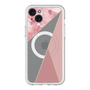 スリムプロテクションプレミアムケース with MagSafe［ マーブルトライアングルパレット - Pink ］