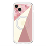 スリムプロテクションプレミアムケース with MagSafe［ マーブルトライアングルパレット - Pink ］