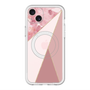 スリムプロテクションプレミアムケース with MagSafe［ マーブルトライアングルパレット - Pink ］
