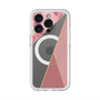スリムプロテクションプレミアムケース with MagSafe［ マーブルトライアングルパレット - Pink ］