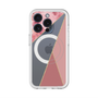 スリムプロテクションプレミアムケース with MagSafe［ マーブルトライアングルパレット - Pink ］