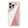 スリムプロテクションプレミアムケース with MagSafe［ マーブルトライアングルパレット - Pink ］