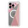 スリムプロテクションプレミアムケース with MagSafe［ マーブルトライアングルパレット - Pink ］