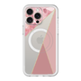 スリムプロテクションプレミアムケース with MagSafe［ マーブルトライアングルパレット - Pink ］
