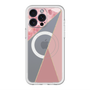 スリムプロテクションプレミアムケース with MagSafe［ マーブルトライアングルパレット - Pink ］